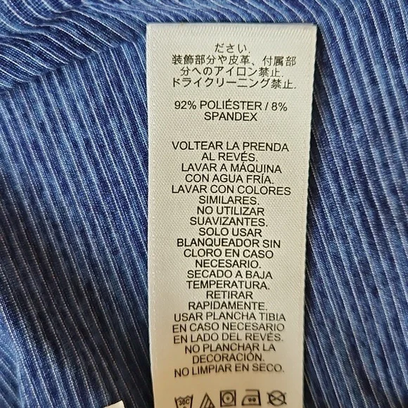 Vineyard Vines Sankaty Blue Striped Quarter-Zip SZ S Boys - Picture 4 of 8